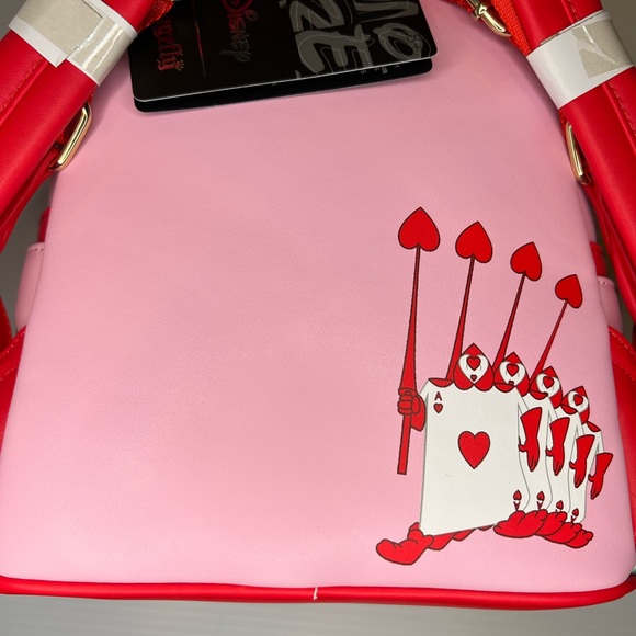 Loungefly Disney Alice in Wonderland Red Roses Backpack and Wristlet Bundle - Picture 7 of 12